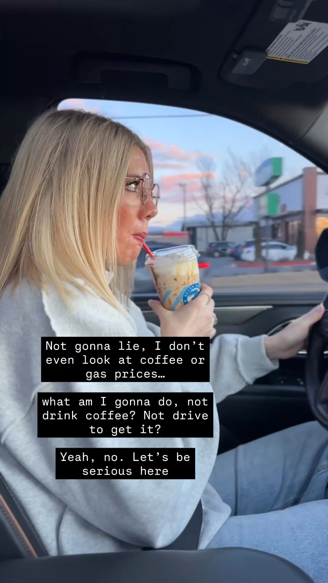 Coffee and driving, funny 

#LTKootd #LTKmorningroutine #LTKgrwm