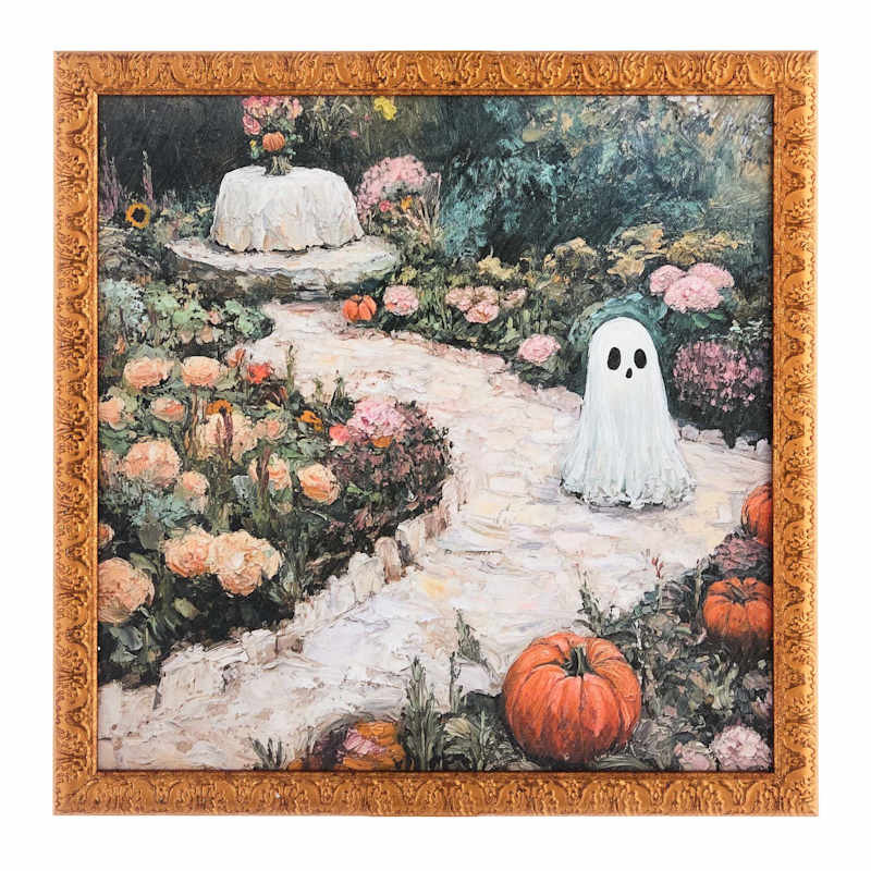 Framed Ghost in Garden Path Wall Art, 12" | At Home
