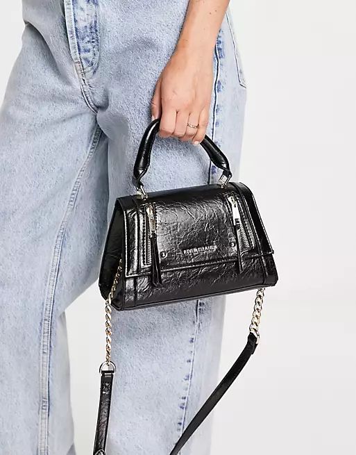 River Island mini tote bag in black | ASOS (Global)