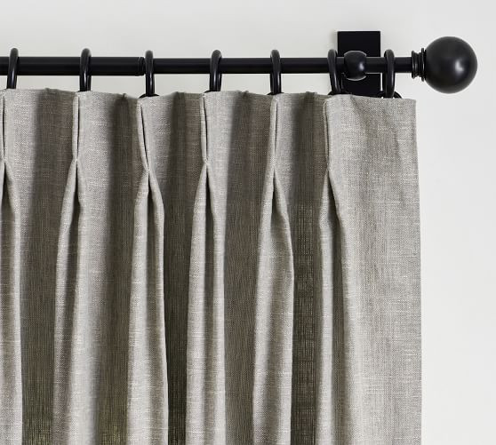Emery Linen Pinch Pleat Curtain | Pottery Barn (US)