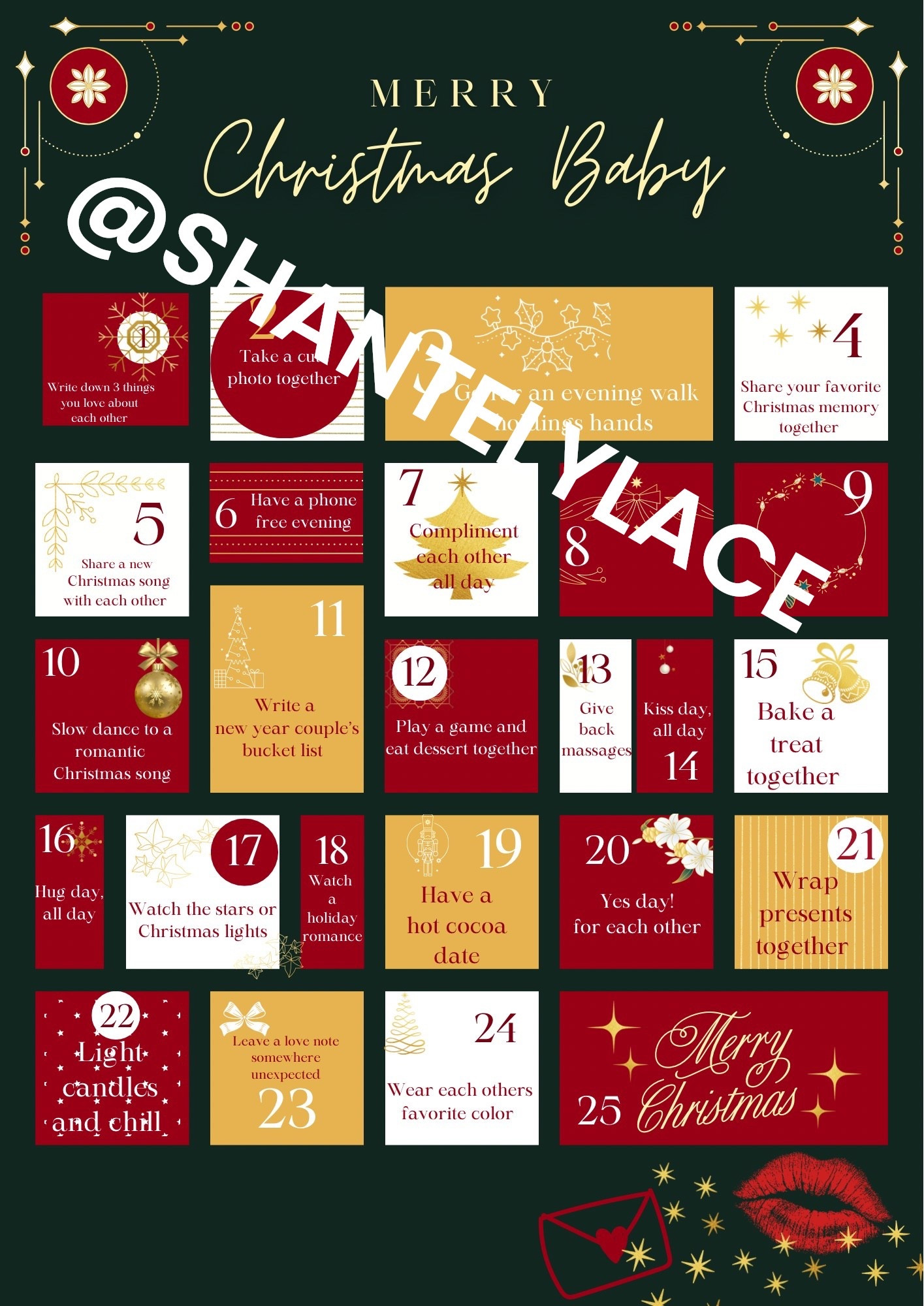 Christmas Advent Couples Adult Calendar printable!

The perfect gift to start off the holiday season with your love! 


#LTKGiftGuide #LTKHoliday #LTKWedding