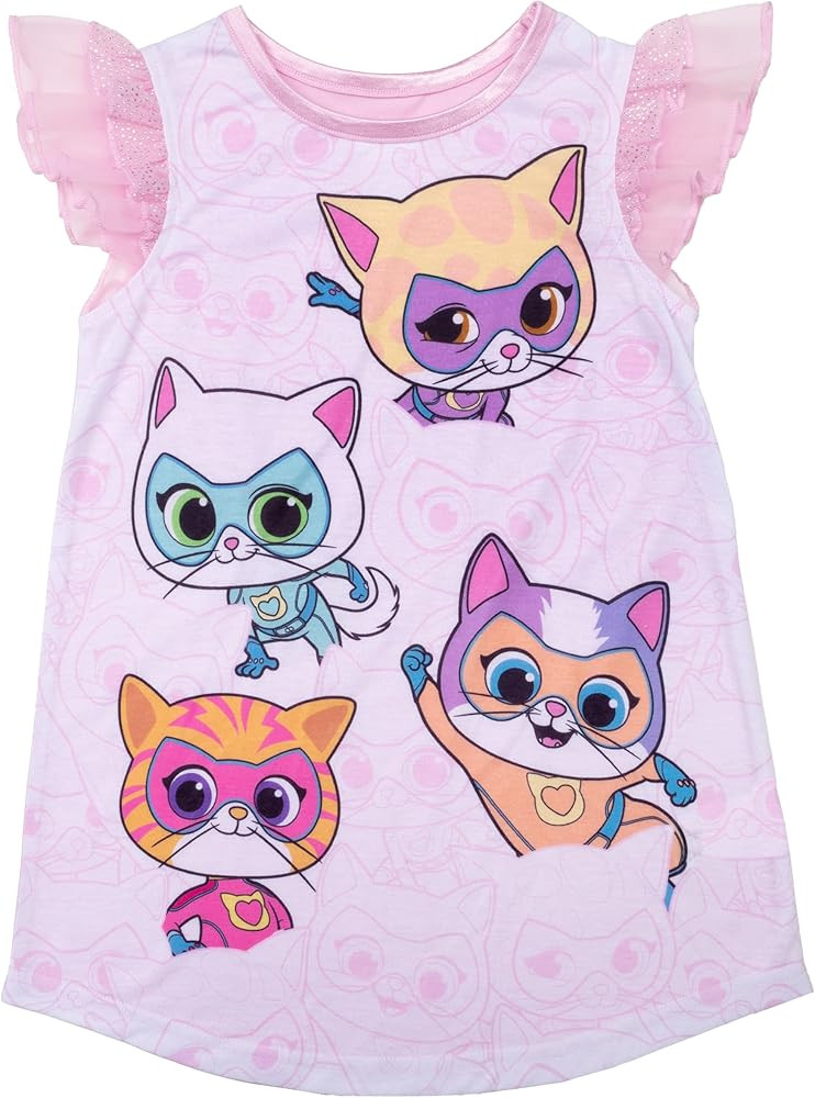 Disney Girls' Dress Nightgown, Short-Sleeve Fantasy Gown, Soft & Cute Pajamas for Kids | Amazon (US)