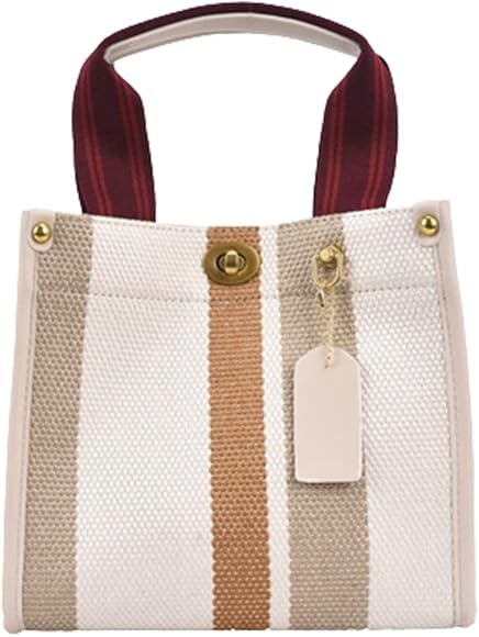 Tote Bag Women Small Satchel Bag Stylish Mini Tote Handbag Canvas Hobo Bag Fashion Crossbody Bag ... | Amazon (US)