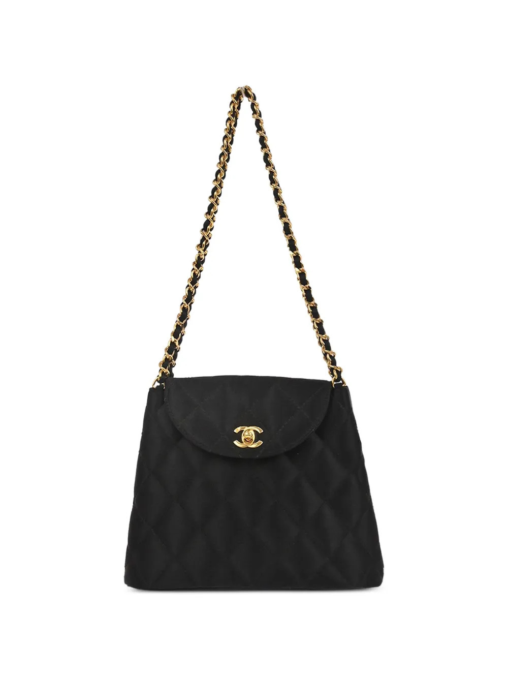 CHANEL Pre-Owned 1997 quilted chain-strap handbag - Black | Farfetch Global