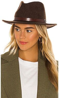Brixton Messer Fedora in Heather Brown from Revolve.com | Revolve Clothing (Global)