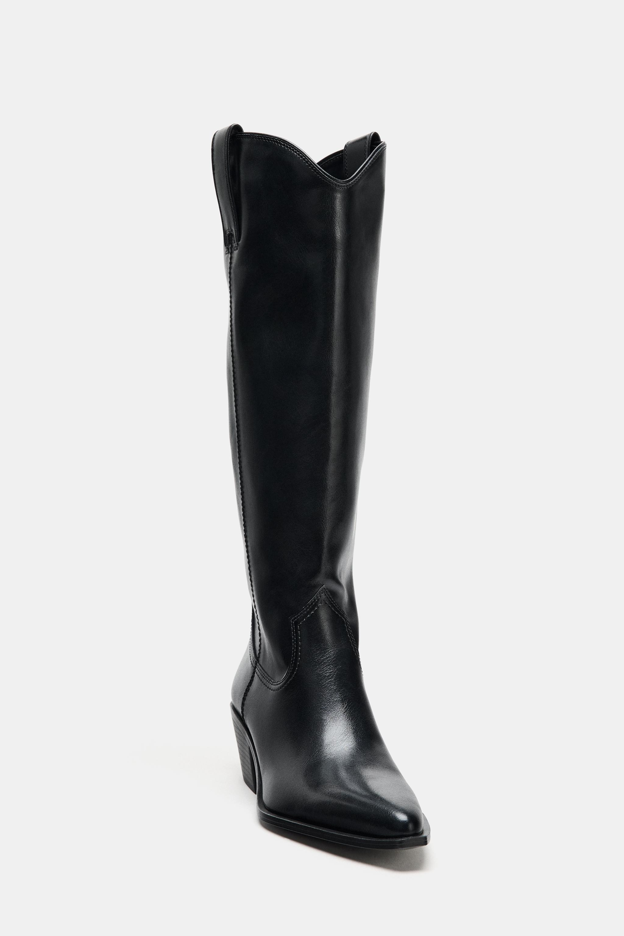 COWBOY KNEE HIGH BOOTS | Zara US