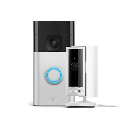 Ring Battery Video Doorbell (2024 release) + Indoor Camera (2nd Gen) | DIY Wireless Doorbell Secu... | Amazon (UK)