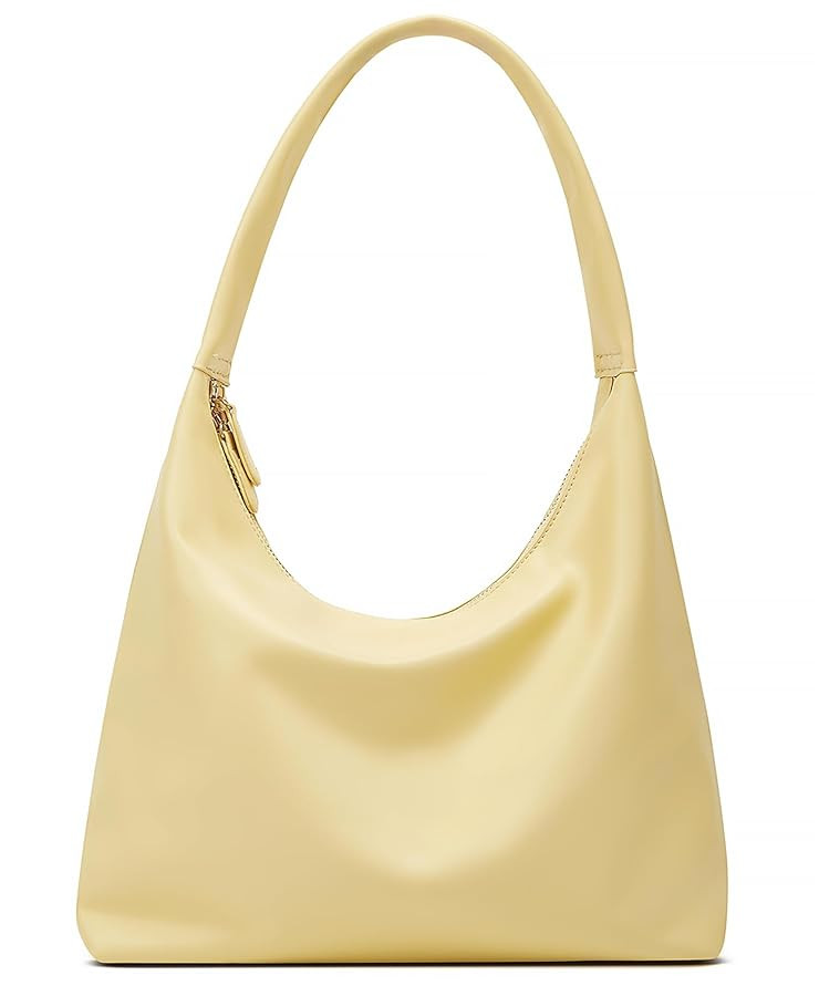 Trendy PU Leather Crescent Shoulder Bag Slouchy Hobo Bags for Women Tote Handbags Retro Soft Unde... | Amazon (US)