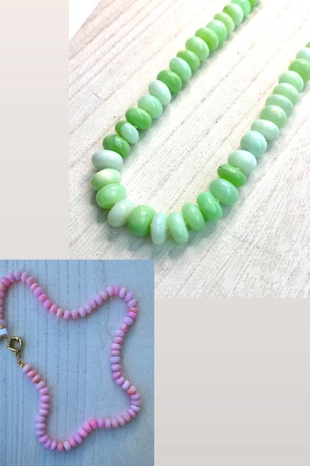 Candy necklace, summer stack, green apple necklace, pink beaded necklace 

#LTKSeasonal #LTKGiftGuide #LTKOver40