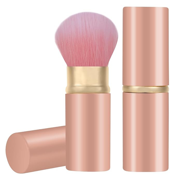 Falliny Retractable Kabuki Makeup Brush, Travel Face Blush Brush, Portable Powder Foundation Suns... | Amazon (US)