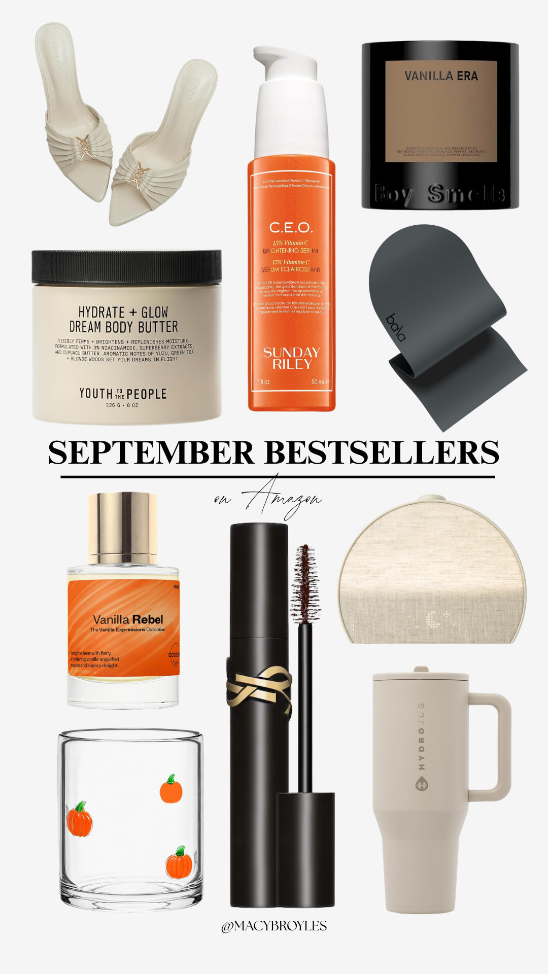 september bestsellers found on amazon 🤍 | @Sunday Riley US @HydroJug @Hatch