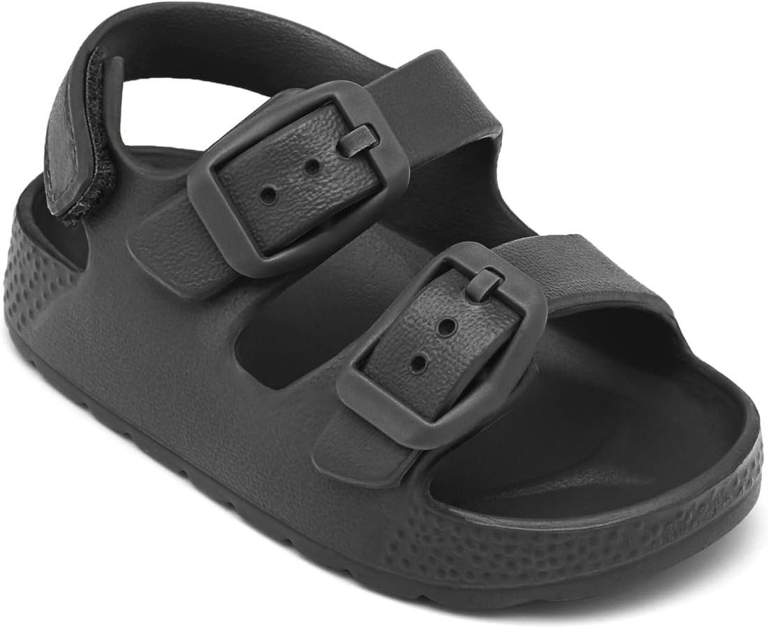 ChayChax Toddler Boys Girls Double Buckle Sandals Children's Adjustable Back Strap Water Sandal | Amazon (US)