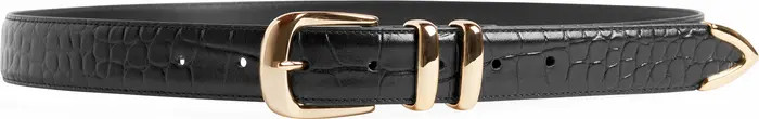 The Jordan Croc Embossed Leather Belt | Nordstrom