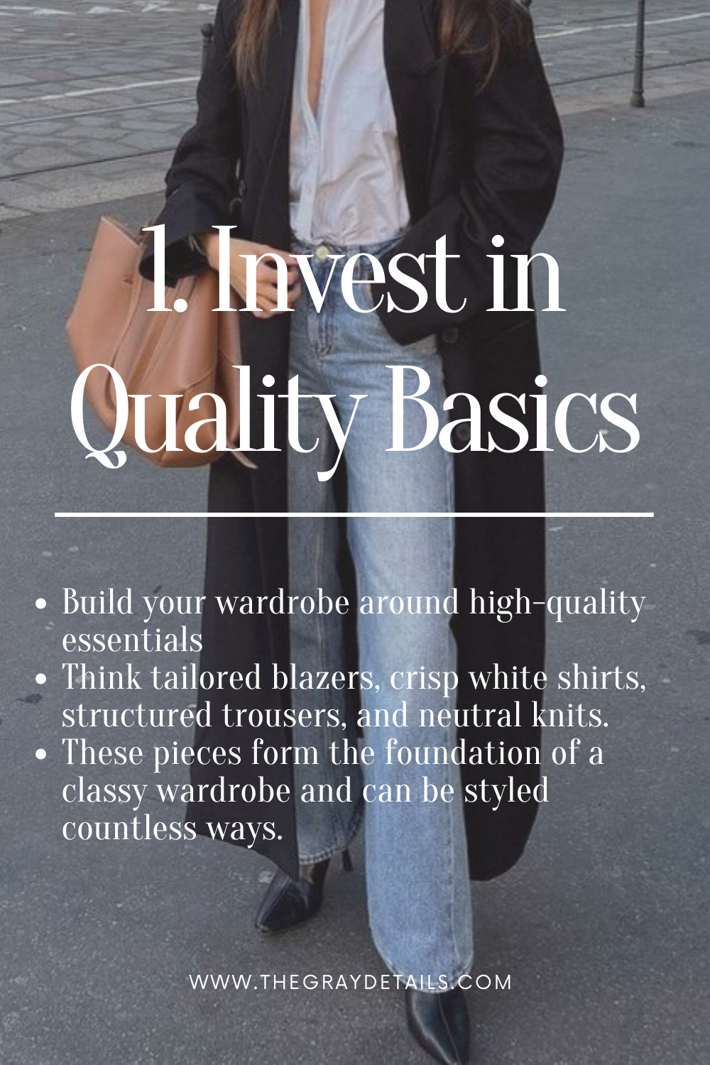 Build your wardrobe around high-quality essentials. Think tailored blazers, crisp white shirts, structured trousers, and neutral knits. These pieces form the foundation of a classy wardrobe and can be styled countless ways.
 

 #LTKSeasonal #LTKStyleTip #LTKWorkwear