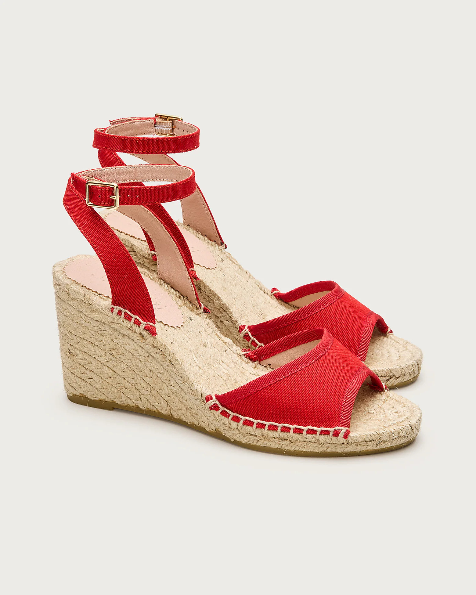 Made-in-Spain espadrille wedges with piping | J. Crew US