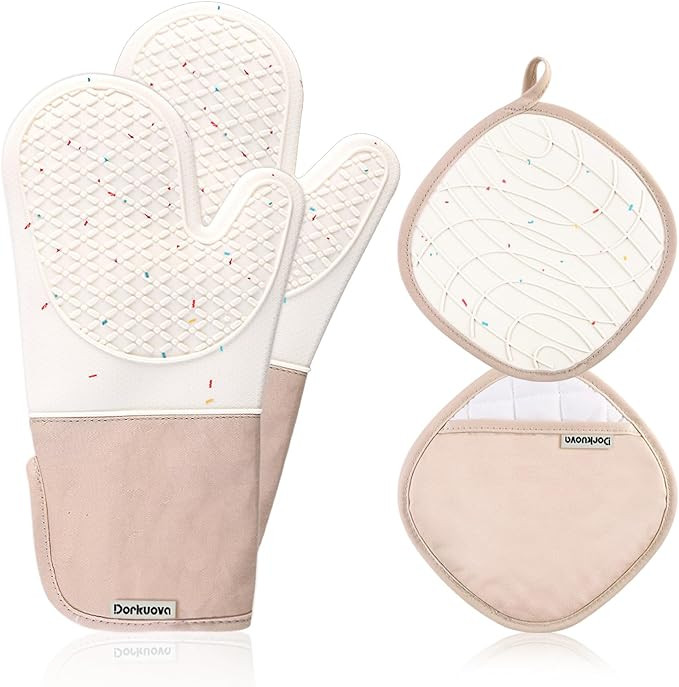 Oven Glove Cute,Cooking Mittens,Oven Mittens for Kitchen,Oven Gloves for Kitchen,Non-Slip Grip,Wa... | Amazon (US)