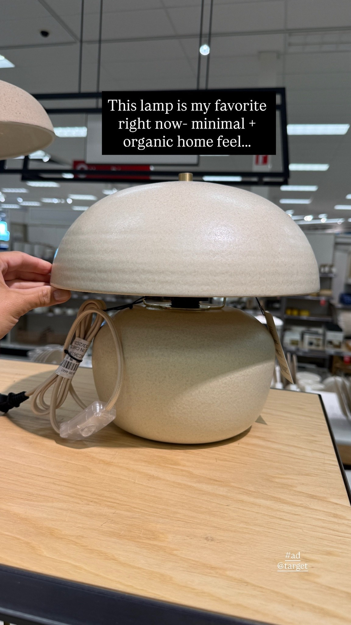 Favorite lamp at Target right now! So minimal and organic feeling@Target #ad