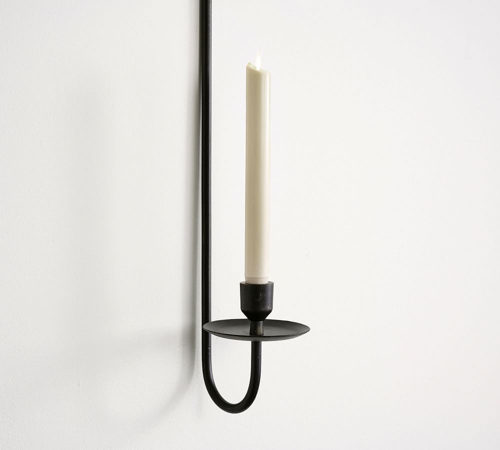 Rio Bronze Wall Mount Taper Candleholders | Pottery Barn (US)