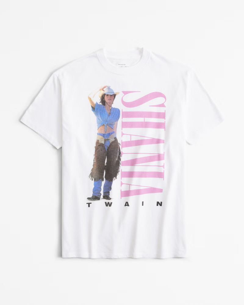 Oversized Shania Twain Graphic Tee | Abercrombie & Fitch (US)