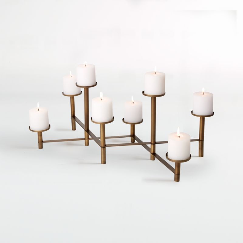 Brass Fireplace Candelabra + Reviews | Crate and Barrel | Crate & Barrel