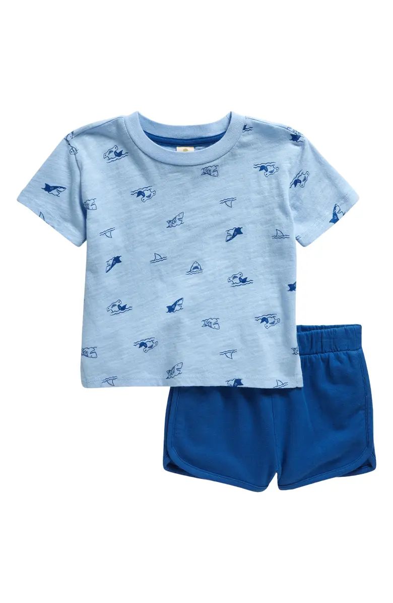 Print Cotton T-Shirt & Shorts Set | Nordstrom