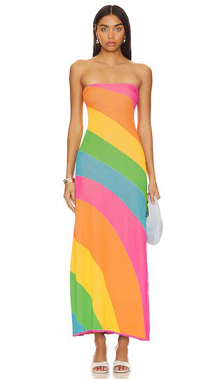 Island Nights Tube Dress in Salty Rainbow Stripe | Revolve Clothing (Global)