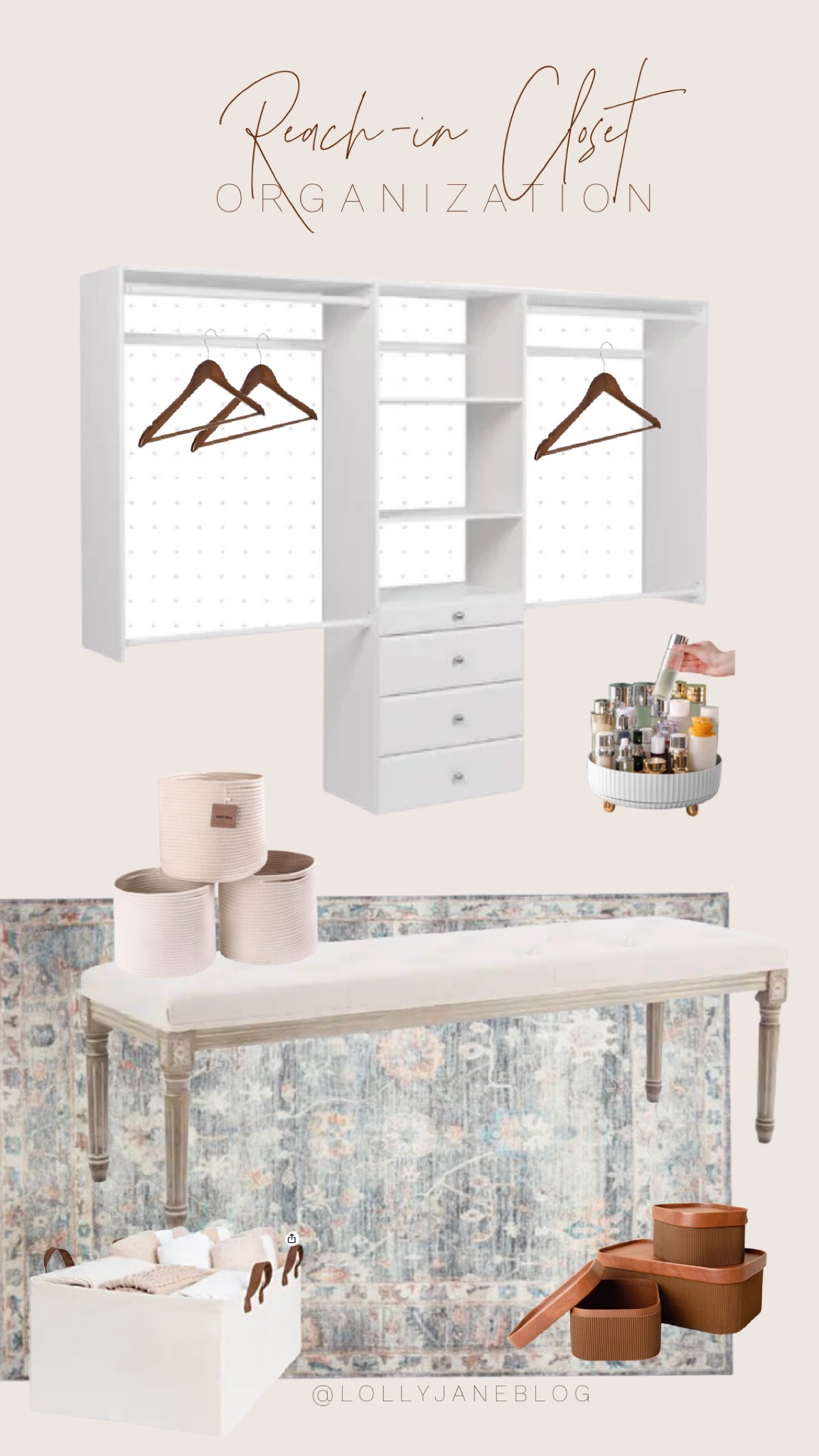 Virtual room design for your dream closet 🌿 Lots of organization tools to keep your wardrobe tidy and easy to access!

Amazon finds | organization | organized home | organization finds | amazon home | organized closet | closet organization | rug for closet | closet rug | closet bench | traditional decor | modem organic decor | coastal home decor | granny chic decor | traditional home decor | amazon must haves | tufted bench | canvas totes | makeup organizer | perfume stand | lazy susan organizer | wood hanger | pretty closet ideas | modular closet | reach in closet | reach in closet organizers | rope baskets | fluted basket | lollyjaneblog | Lolly Jane



#LTKunder100 #LTKFind #LTKhome