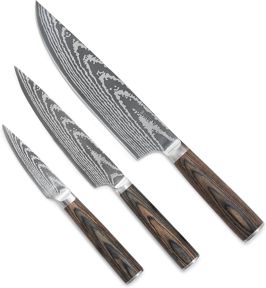 GreenPan x Bobby Flay 3 Piece Knife Set, Pairing Utility & Chef’s Knife, Premium Stainless Stee... | Amazon (US)