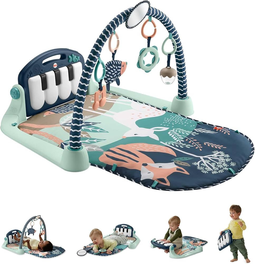 Fisher-Price Baby Playmat Kick & Play Piano Gym with Musical and Sensory Toys for Newborn to Todd... | Amazon (CA)