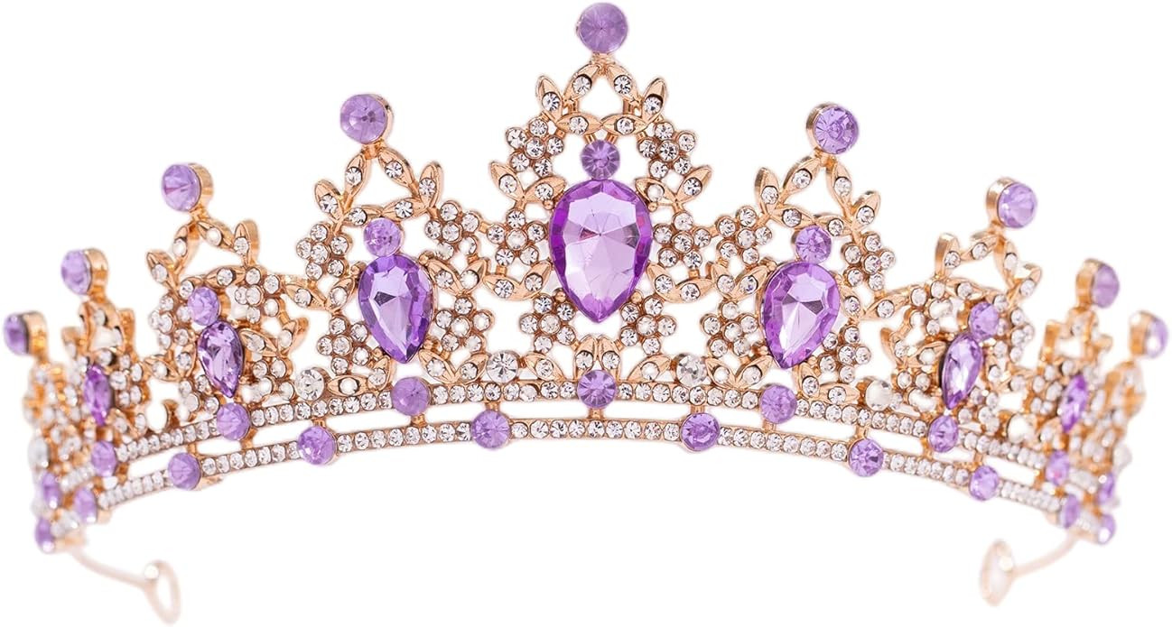 FORSEVEN Crystal Tiaras for Women, Wedding Tiaras and Crowns for Women Tiaras for Birthday Party ... | Amazon (US)