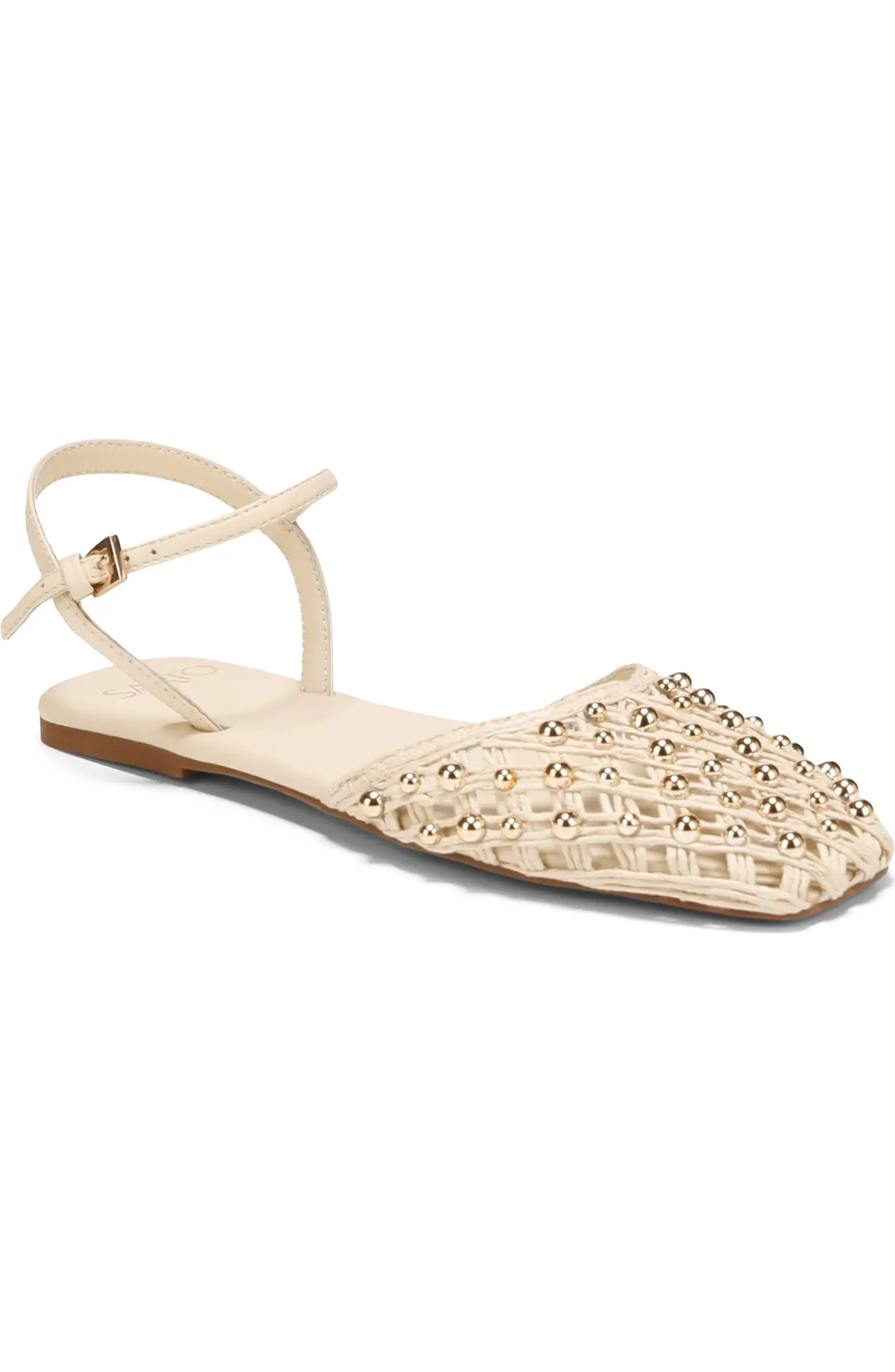 SARTO by Franco Sarto Inali Ankle Strap Flat (Women) | Nordstrom | Nordstrom