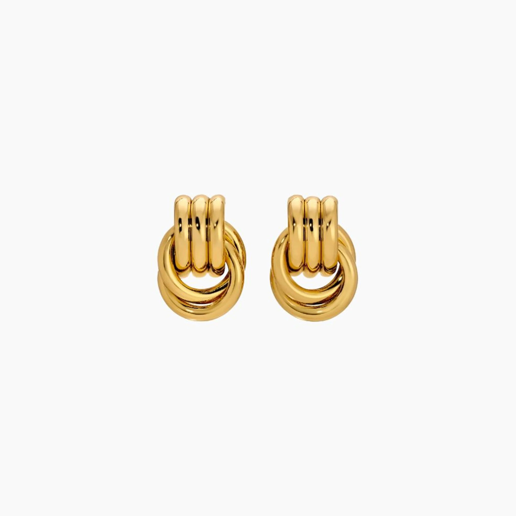 BABY KNOT EARRINGS GOLD | Heaven Mayhem