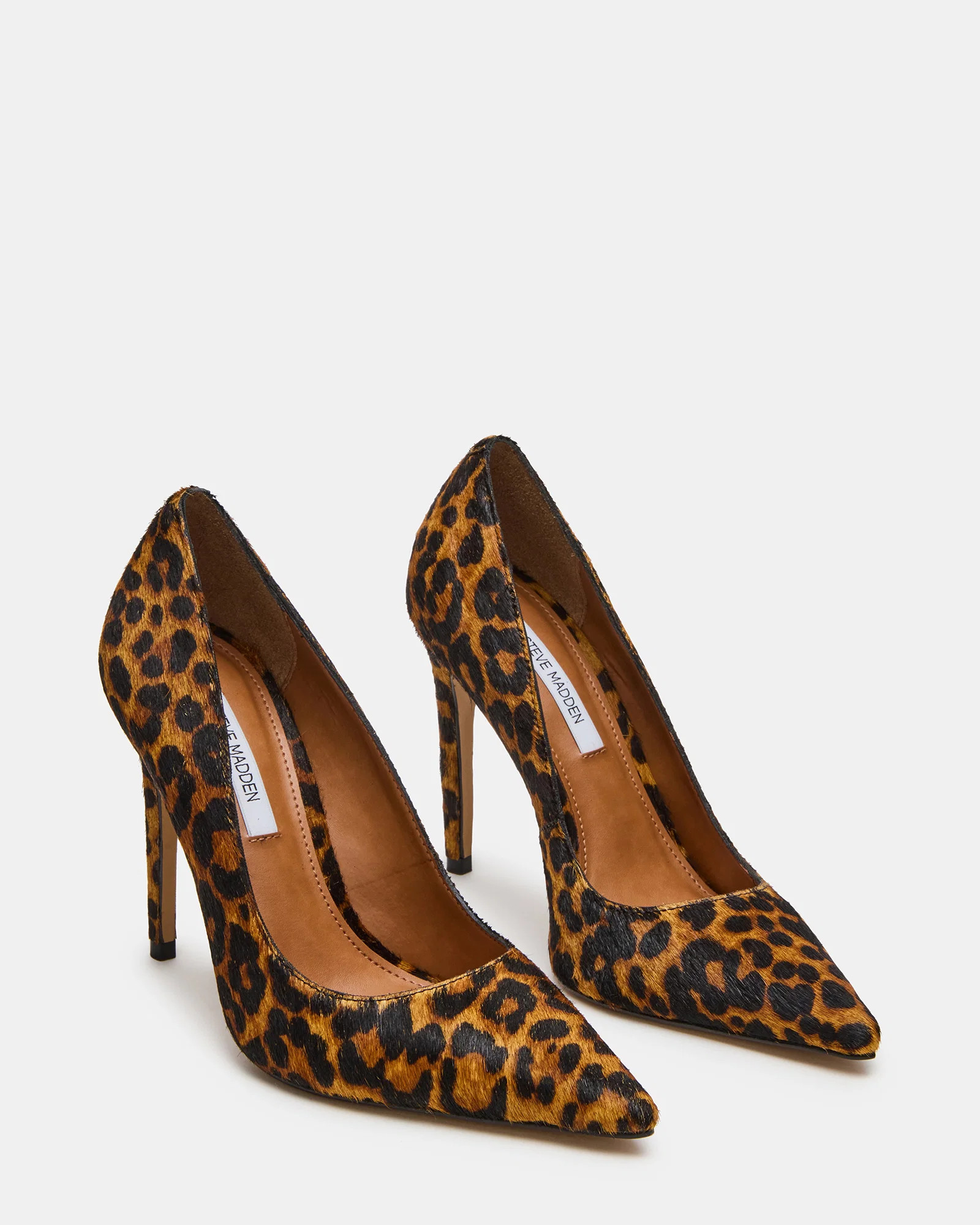 NOIR Leopard Pointed-Toe Stiletto Pump Women's Heels | Steve Madden (US)