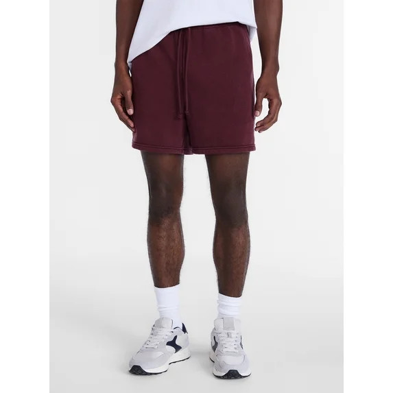 No Boundaries Fleece Jogger Shorts, 6" Inseam, Men's Sizes XS-5XB | Walmart (US)