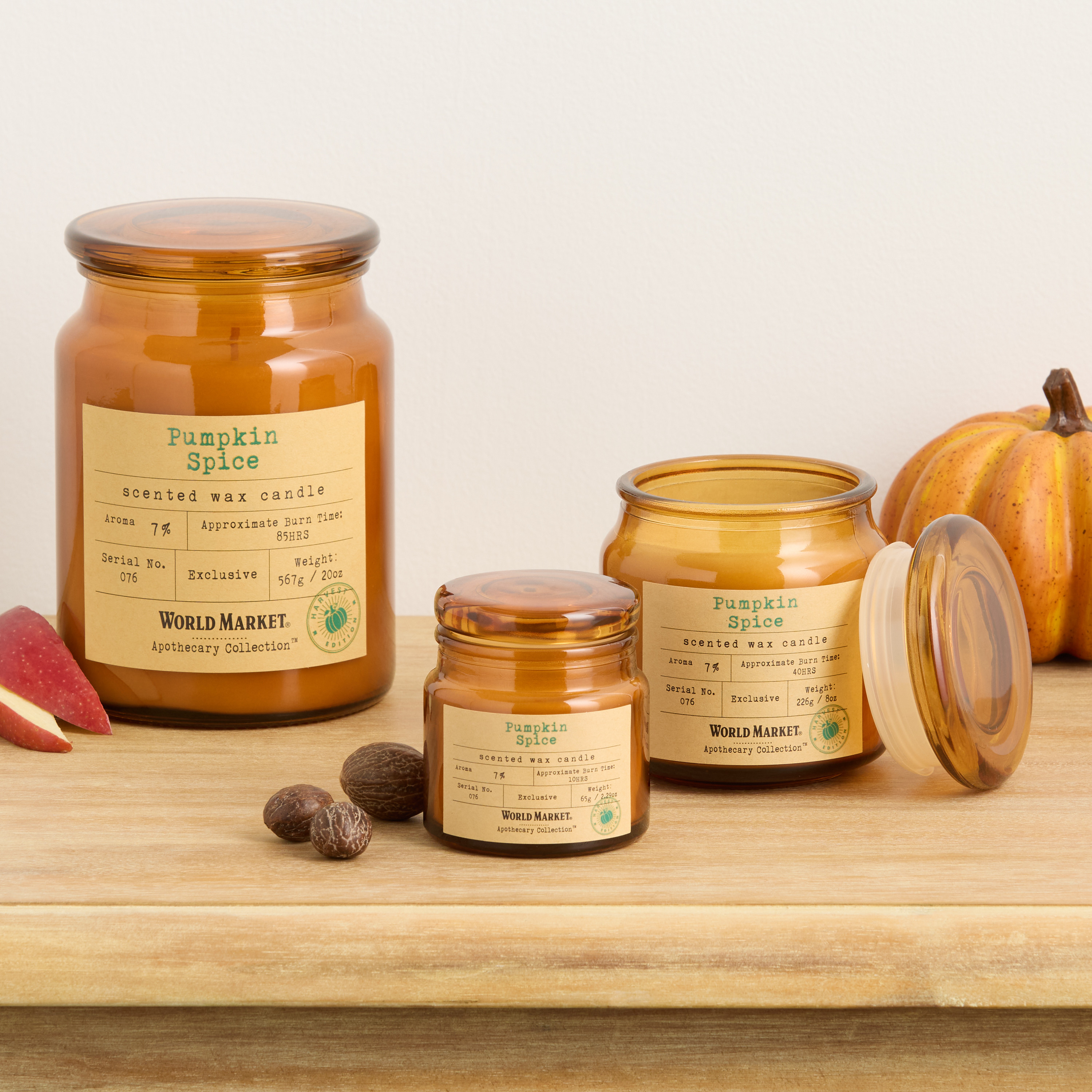 Apothecary Pumpkin Spice Scented Candle | World Market