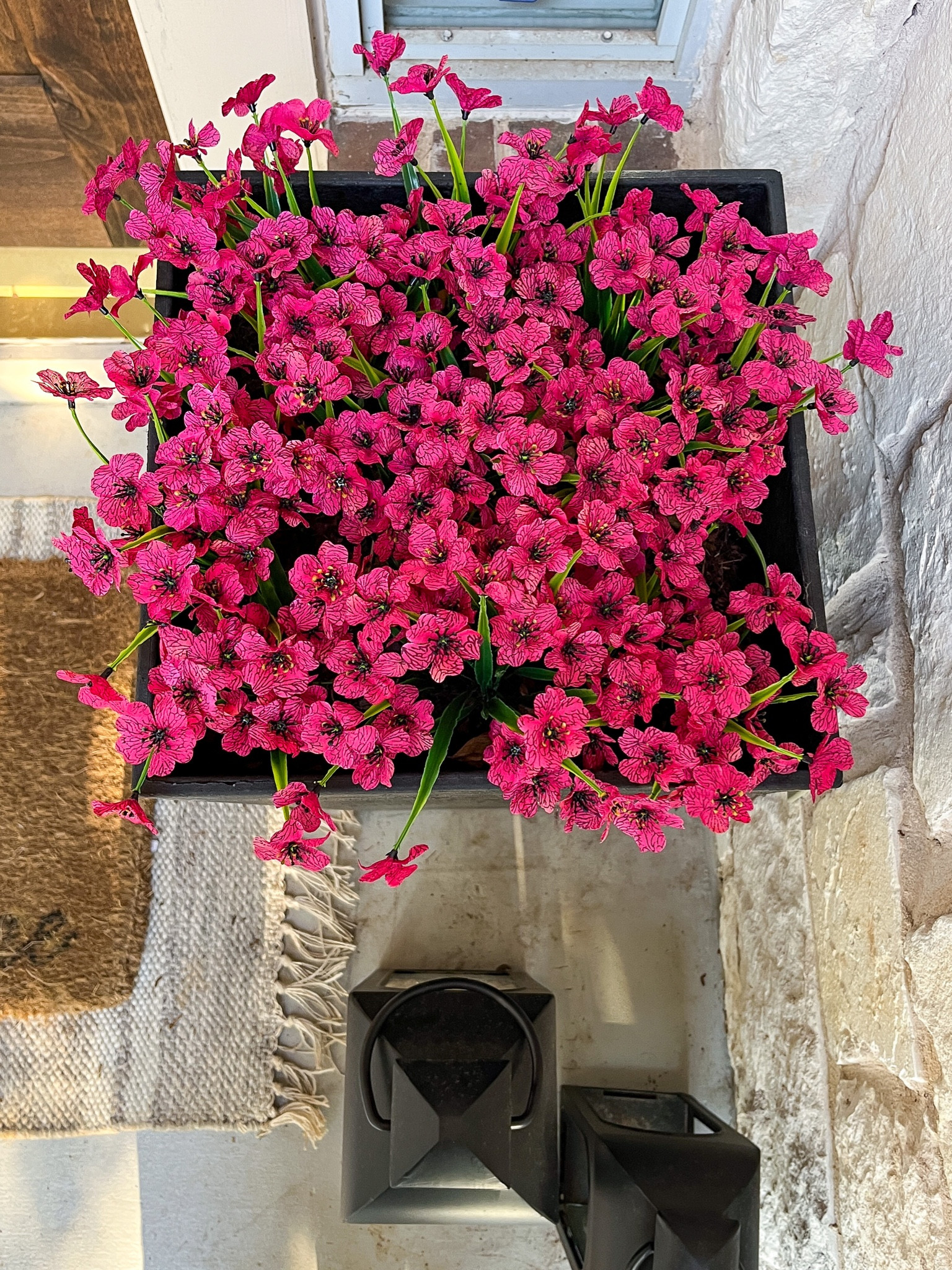 I love the pop of color that these faux outdoor flowers add to our front porch/front door area  

#LTKstyletip #LTKSeasonal #LTKhome