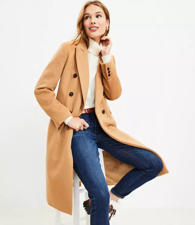 Double Breasted Coat | LOFT