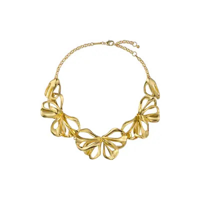 Ted Baker Leona Abstract Leaf Statement Necklace in Gold Tone at Nordstrom | Nordstrom