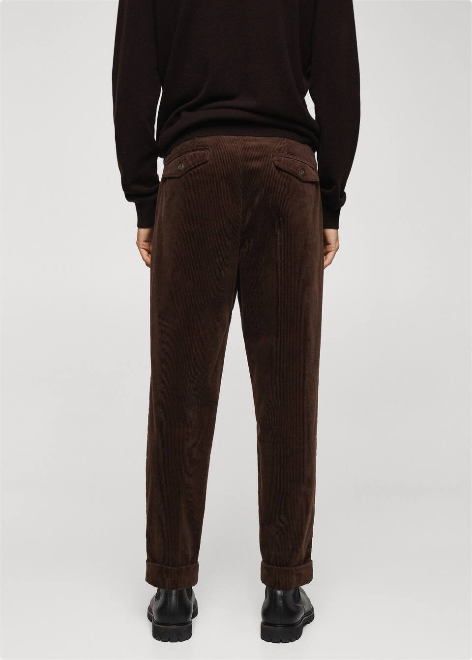 Regular fit corduroy cotton trousers -  Men | Mango Man USA | MANGO (US)