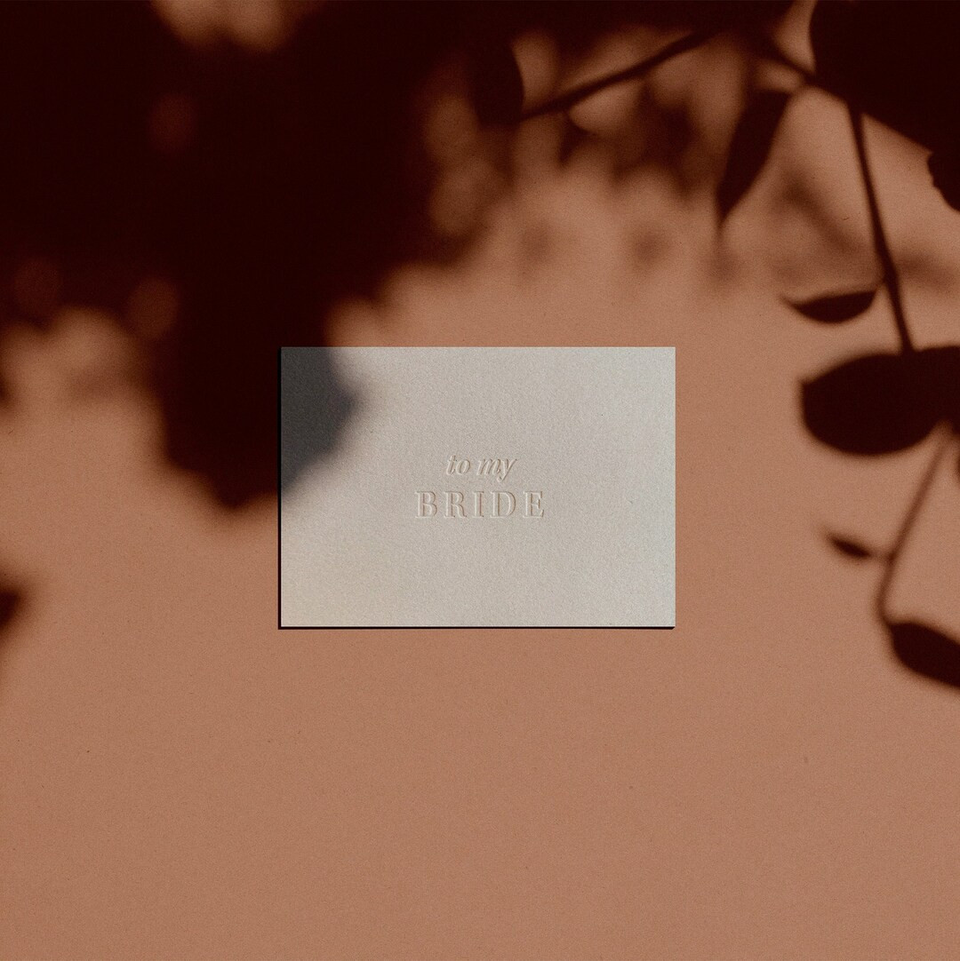 to my BRIDE Card | Minimal | Simple | Classy | Modern | Etsy (US)