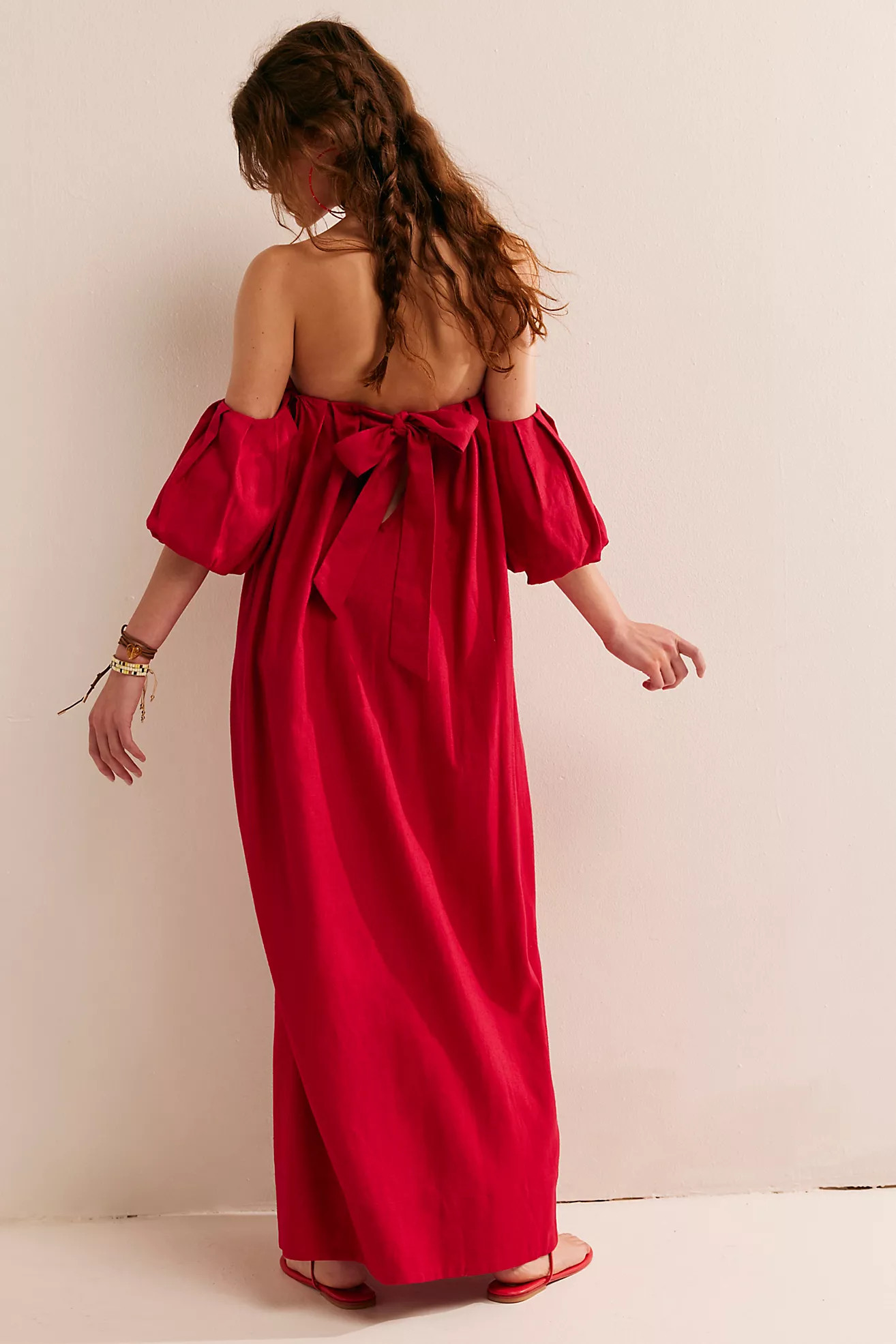 Julietta Linen Off-The-Shoulder Maxi | Free People (Global - UK&FR Excluded)