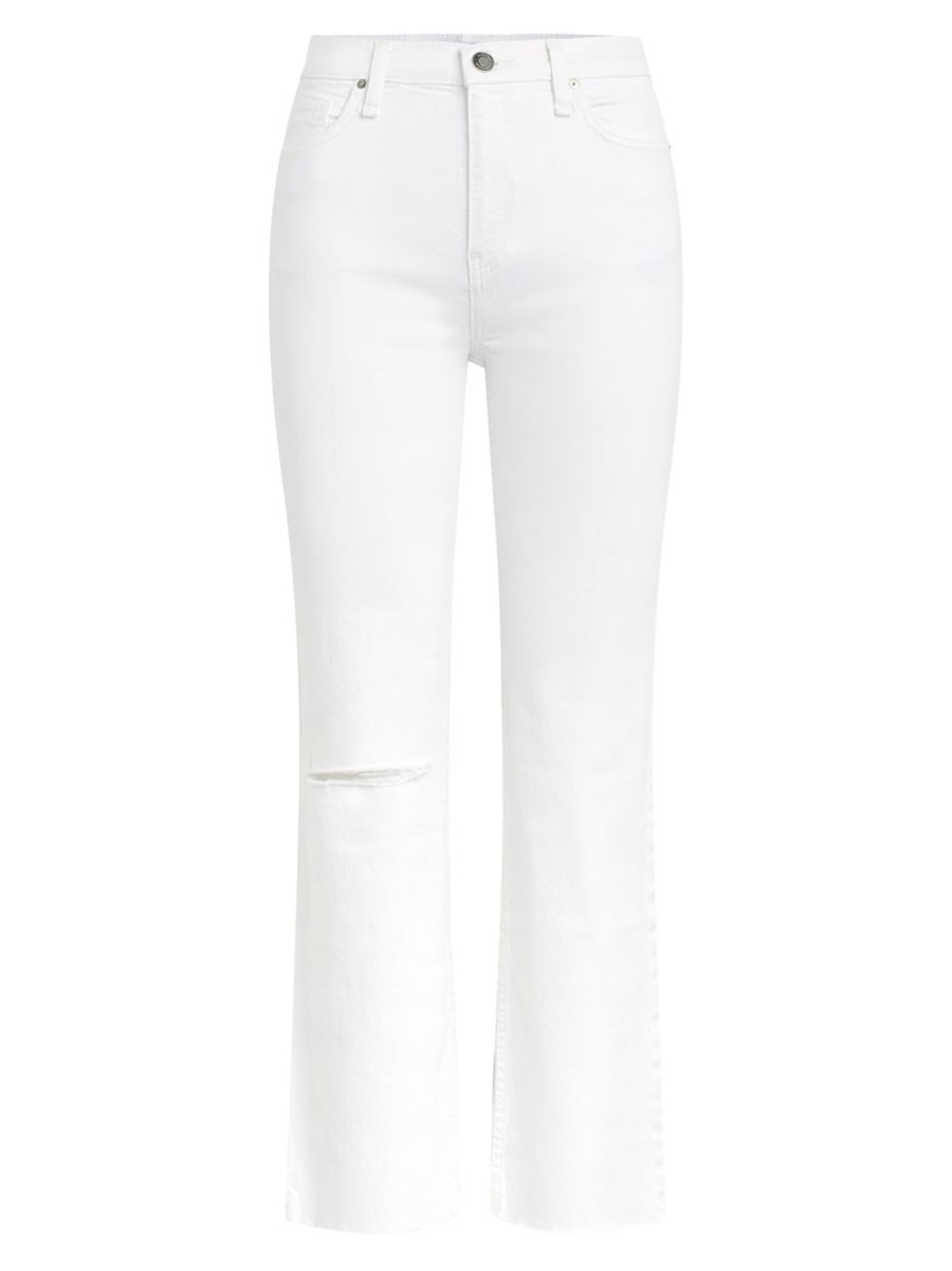 Remi High-Rise Straight-Leg Cropped Jeans | Saks Fifth Avenue