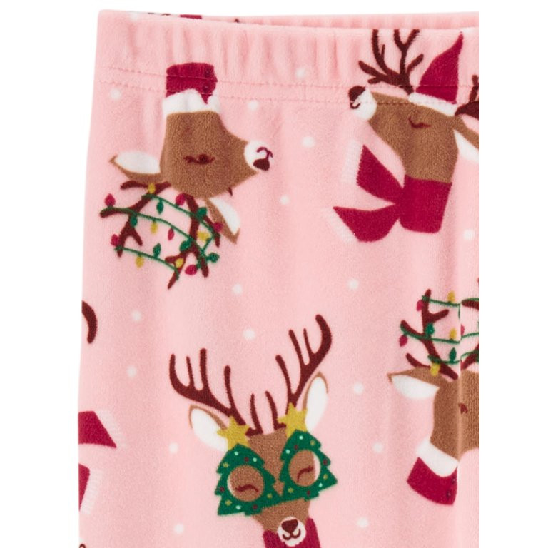 Carter's Child of Mine Girls Holiday Pajama Set, 2-Piece, Sizes 4-8 | Walmart (US)