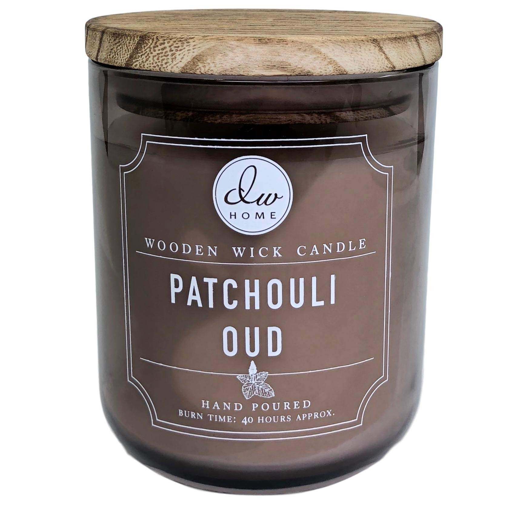 DW Home Patchouli Oud Scented Candle for Home, 12 oz, Wooden Wick Candle Jar, Up to 40H Burn Time... | Amazon (US)
