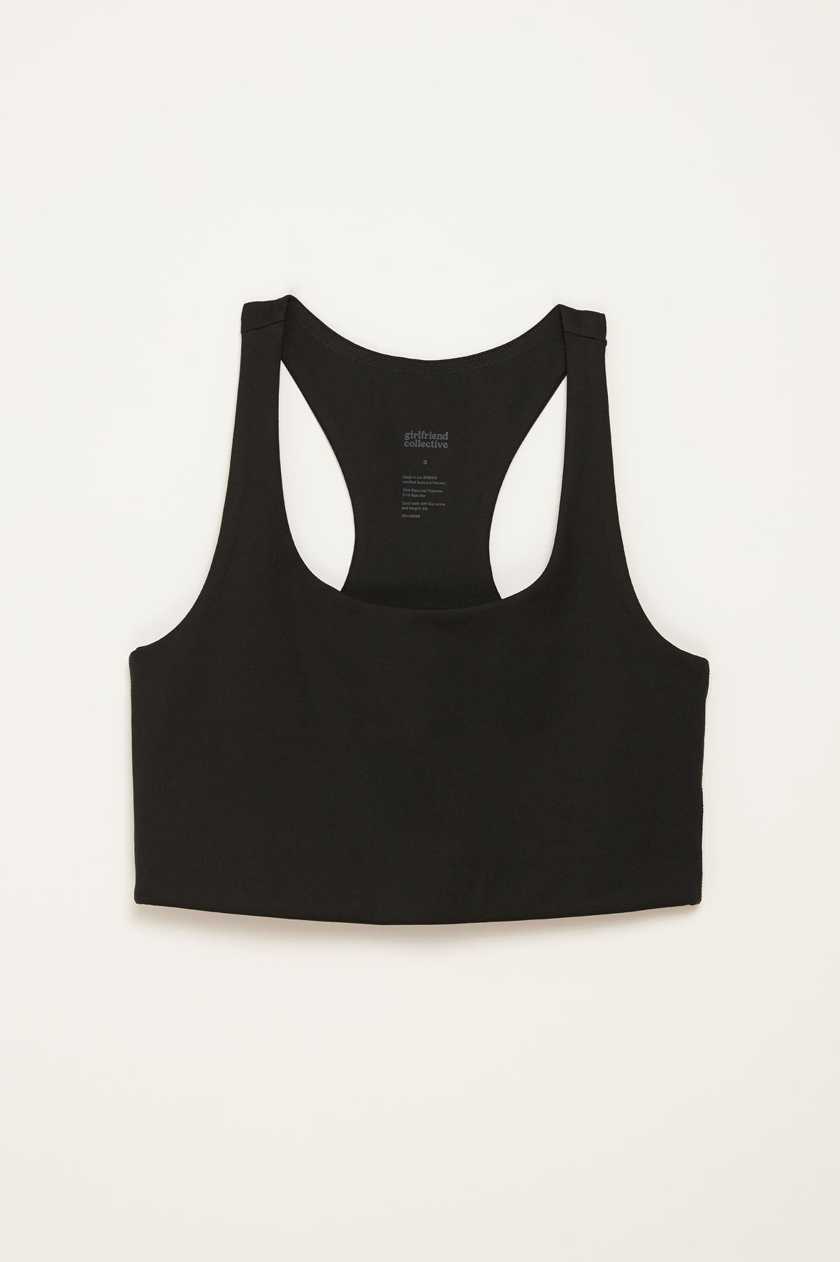 Black Paloma Racerback Bra | Girlfriend Collective