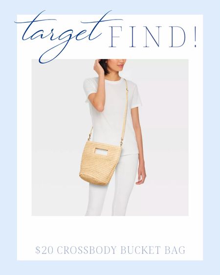 crossbody bag | bucket bag | target finds | woven | neutral | purse with strap | beauty | style | women’s style 

#LTKstyletip #LTKfindsunder50