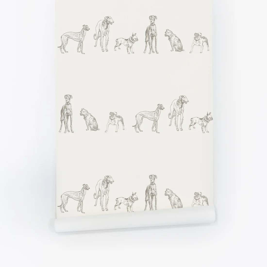 Vintage Dog Print Wallpaper | Livettes Wallpaper