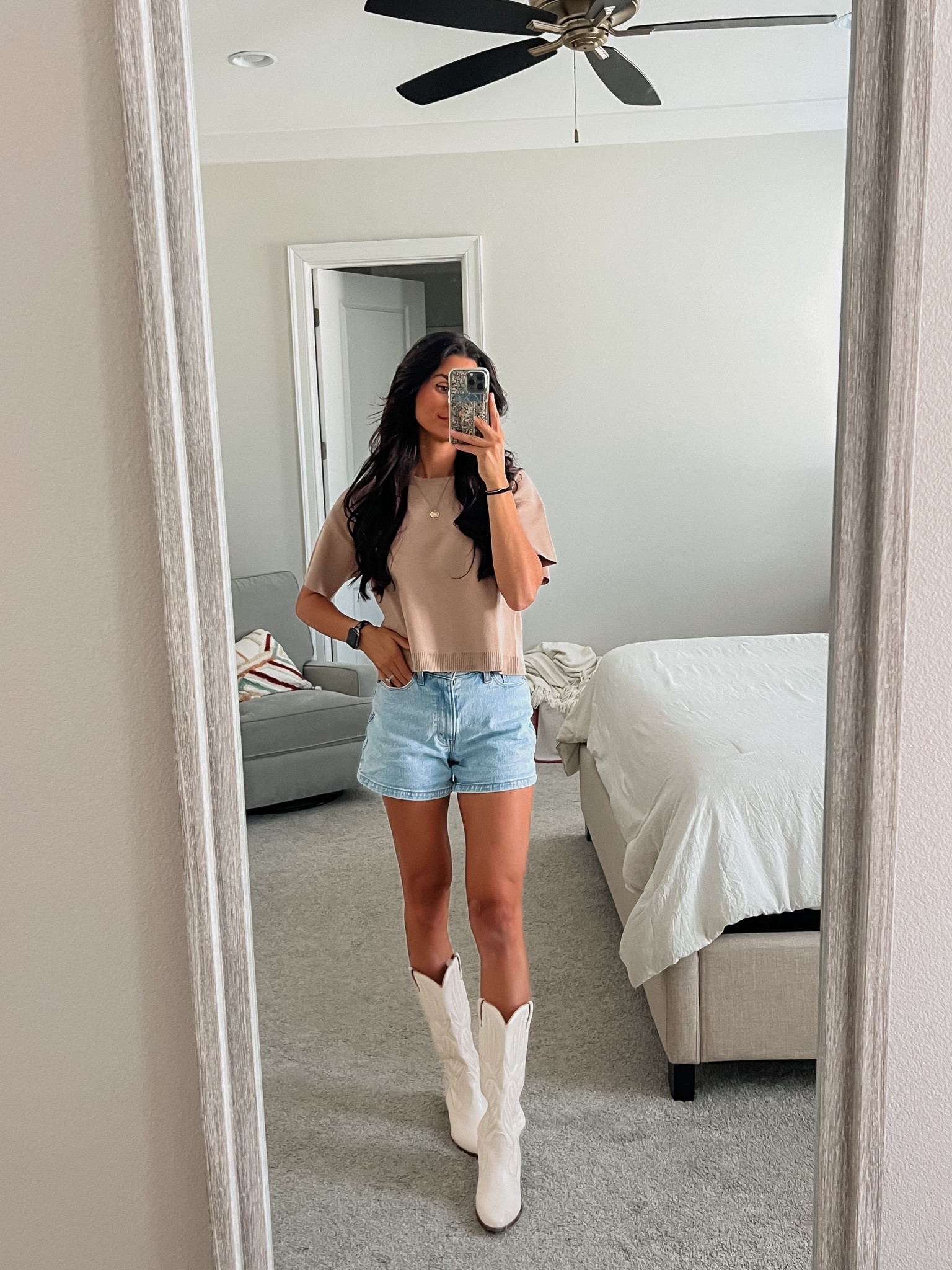 Fall transition 🤎 sweater tee is a small, true to size 
Code JULIEKEMP for a discount at Called To Surf