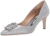 Badgley Mischka Women's Carrie Pump, Silver Glitter, 6 M US | Amazon (US)