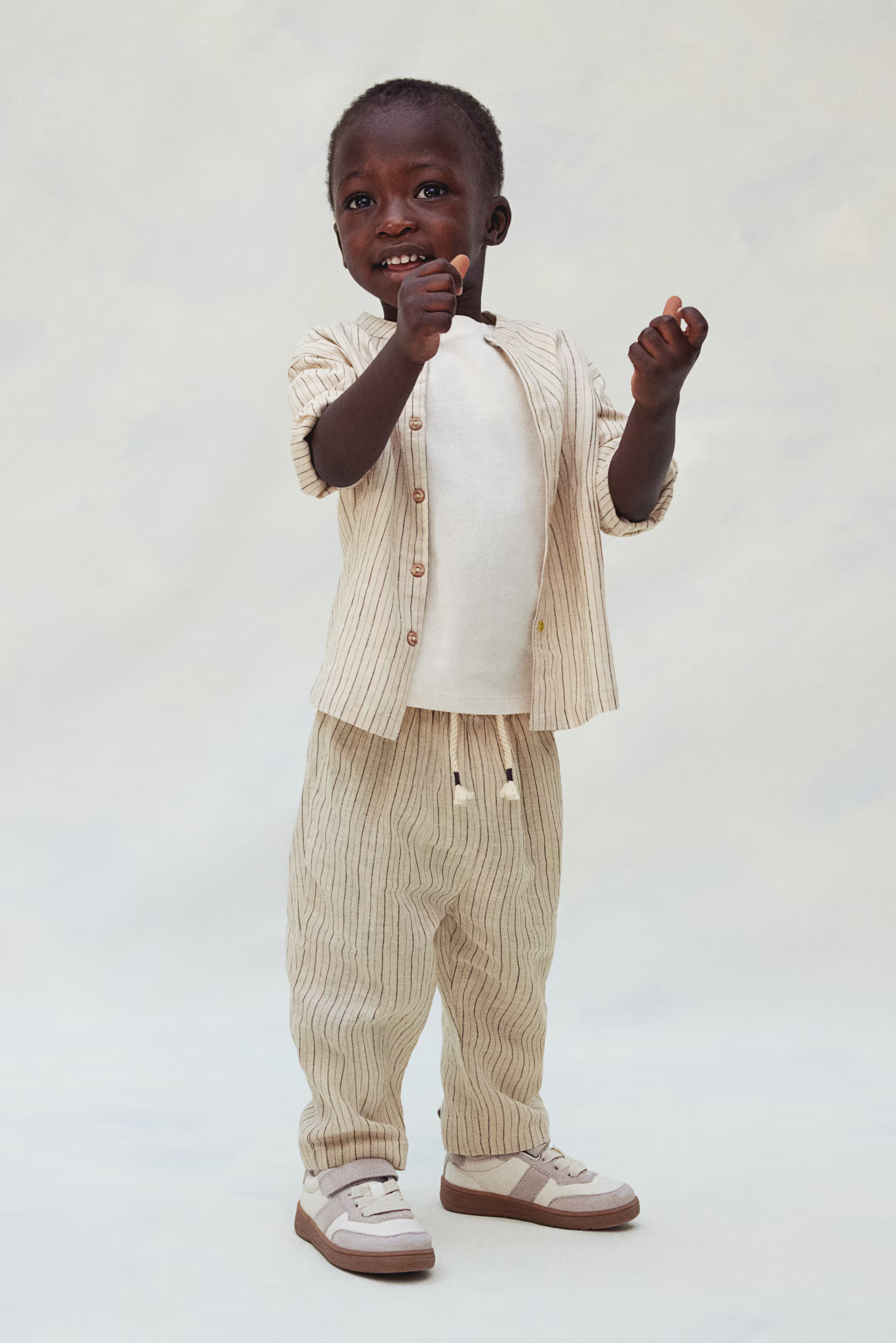 Pantalon à jambes ballon - Taille régulière - Longue - Rose ancien - ENFANT | H&M FR | H&M (FR, IT, ES, PT, BE)